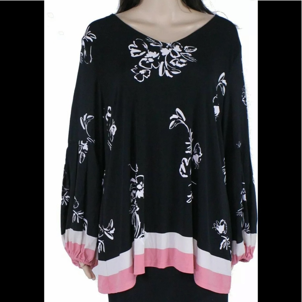 ❣️ NWT Alfani Blouse Size 1X Colorblock